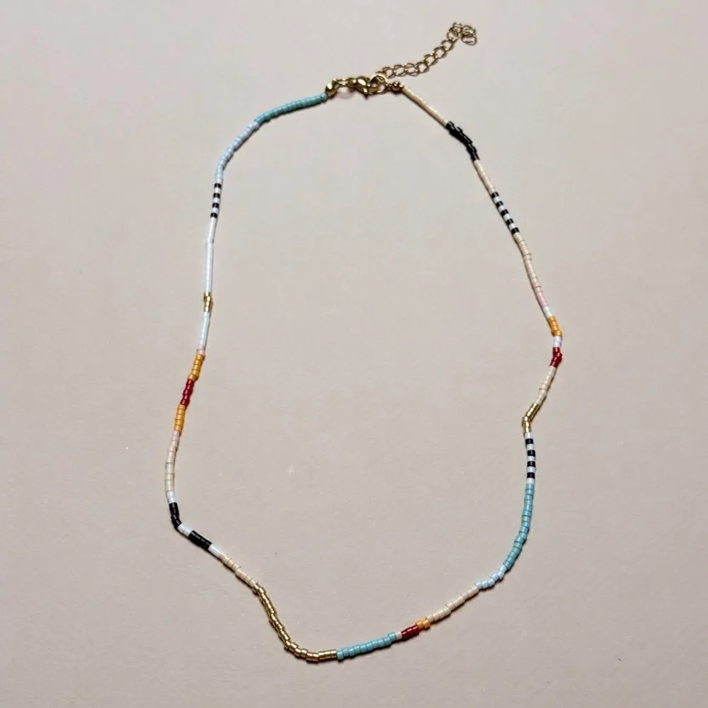 Colorful Beaded Necklace S969